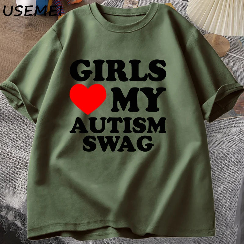 Girls Love My Autism Swag T-Shirt GOOD