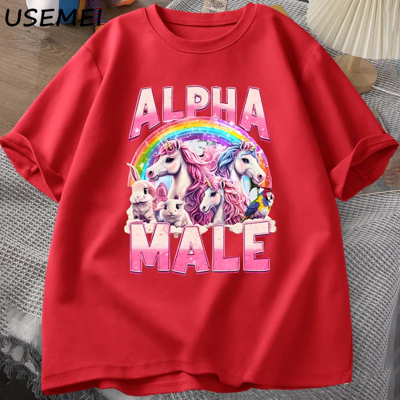 Alpha Male unicorn T-shirt