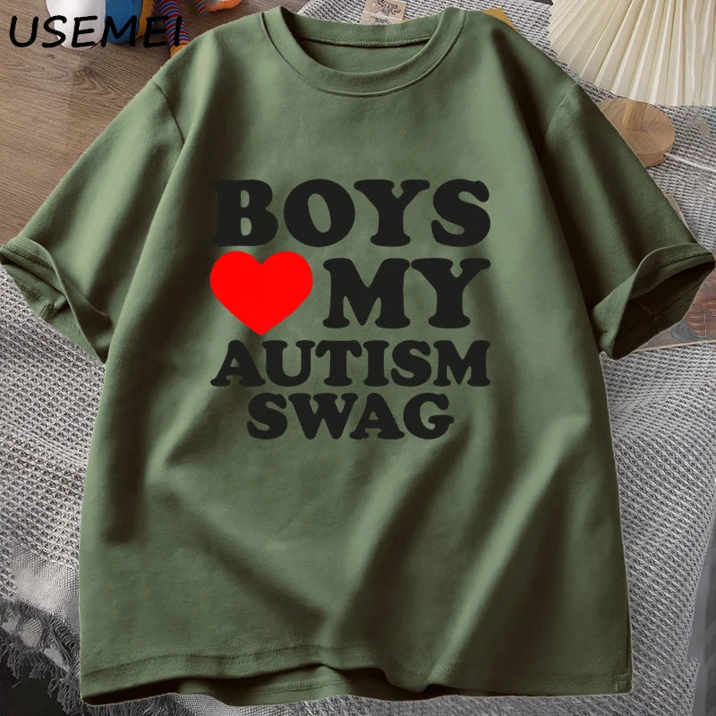 Girls Love My Autism Swag T-Shirt GOOD