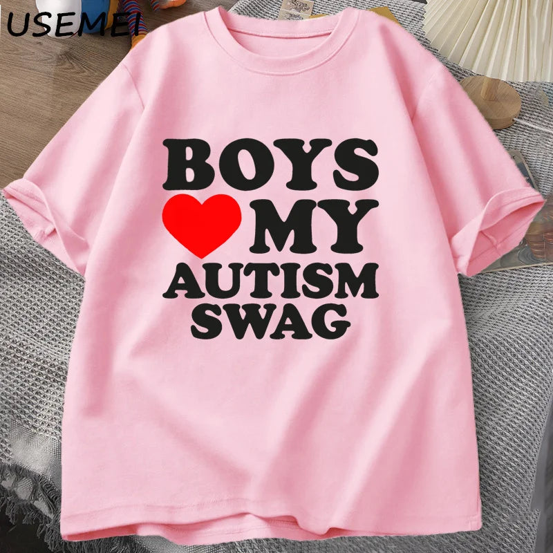 Girls Love My Autism Swag T-Shirt GOOD