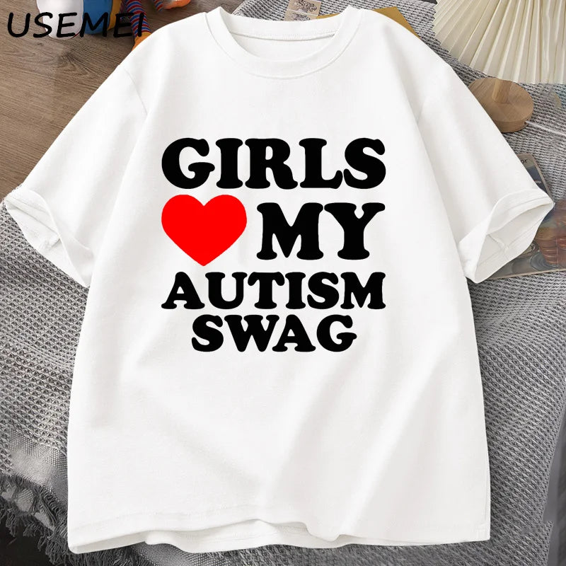 Girls Love My Autism Swag T-Shirt GOOD