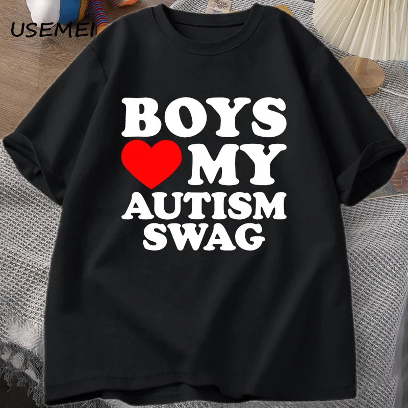 Boys Love My Autism Swag T-Shirt